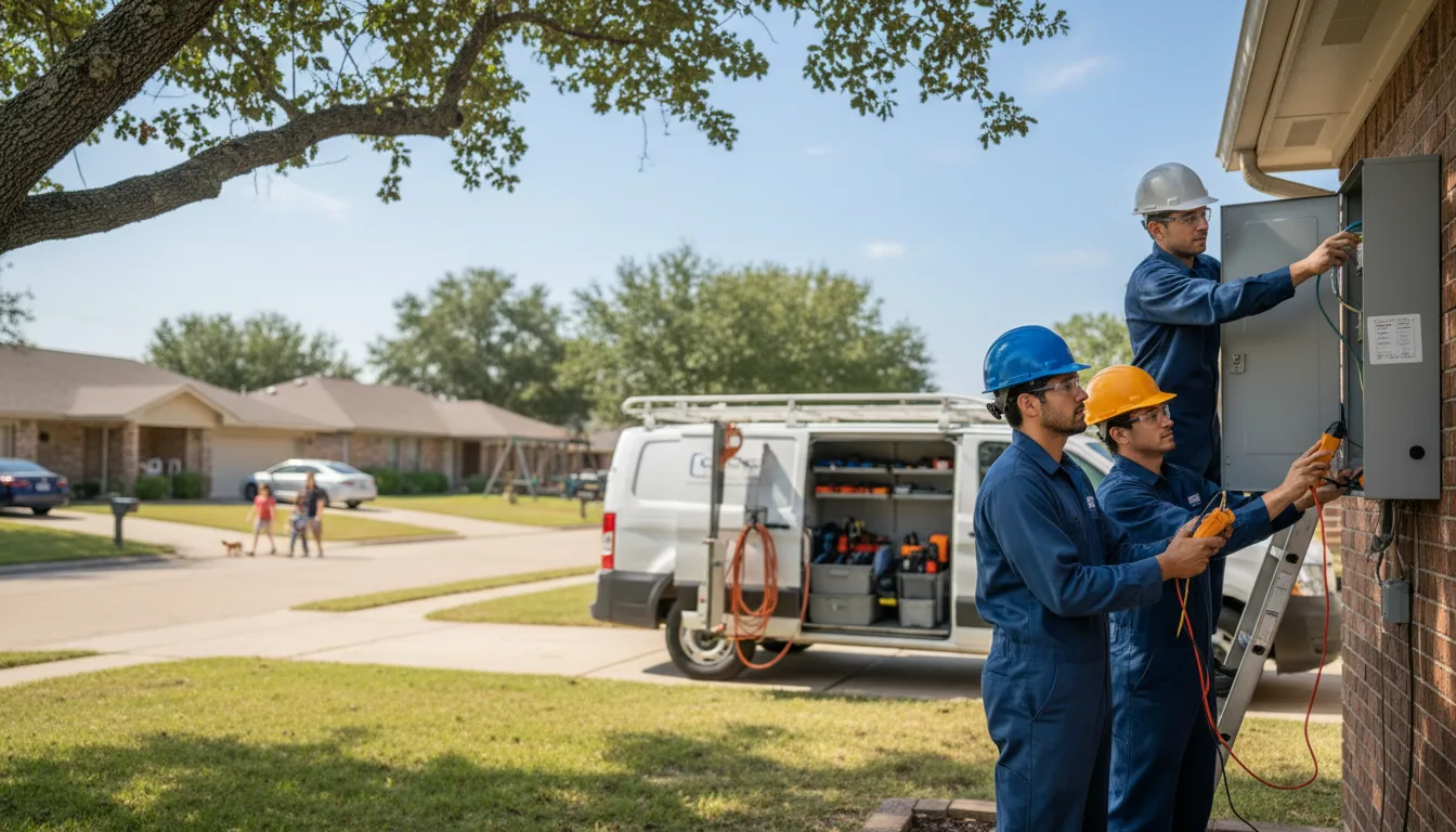 Certified electrician providing emergency electrical services in Powderly, KY